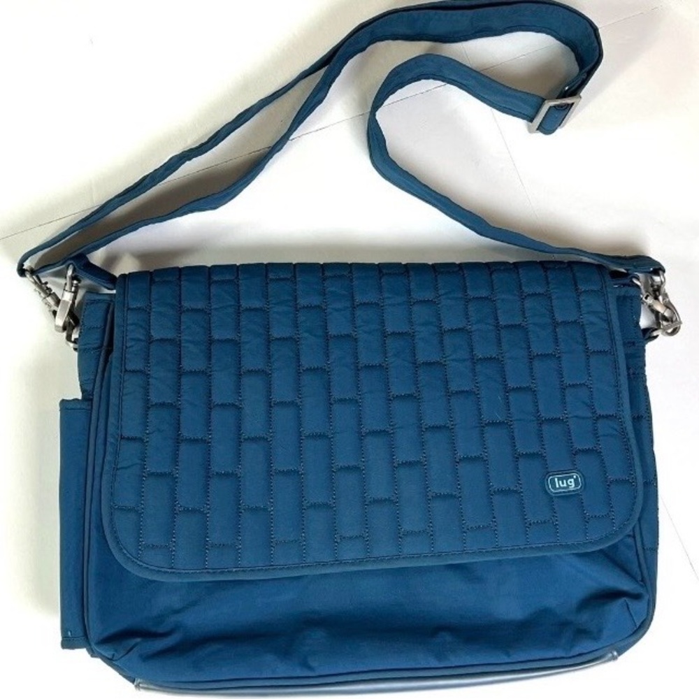 lug Pontoon Crossbody Bag size Med Blue Bonus-Travel Wallet Vacation Practical